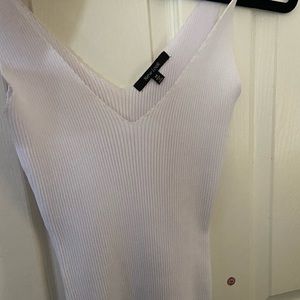 Stretchy white long dress